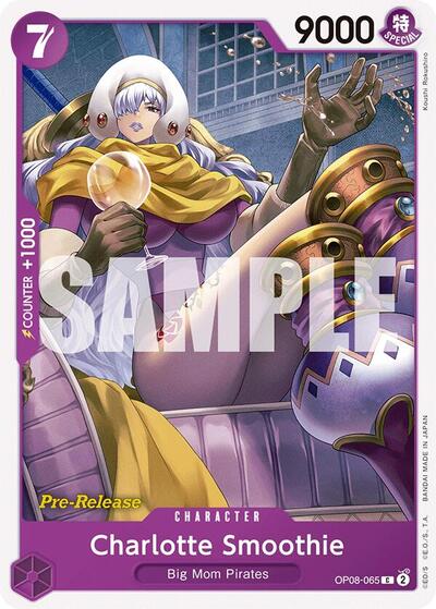 Charlotte Smoothie #OP08-065 Two Legends Pre-Release Cards