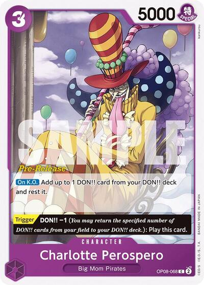 Charlotte Perospero #OP08-068 Two Legends Pre-Release Cards