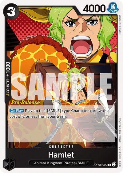 Hamlet #OP08-090 Two Legends Pre-Release Cards