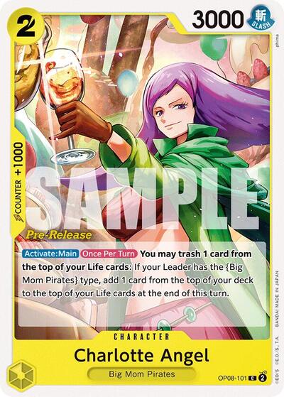 Charlotte Angel #OP08-101 Two Legends Pre-Release Cards