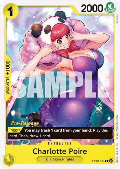 Charlotte Poire #OP08-104 Two Legends Pre-Release Cards
