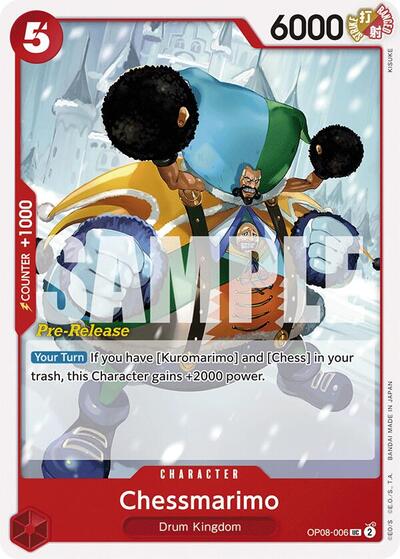 Chessmarimo #OP08-006 Two Legends Pre-Release Cards