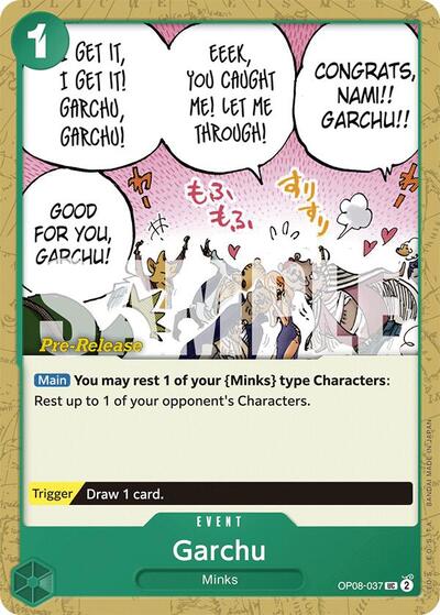 Garchu #OP08-037 Two Legends Pre-Release Cards