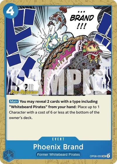Phoenix Brand #OP08-055 Two Legends Pre-Release Cards