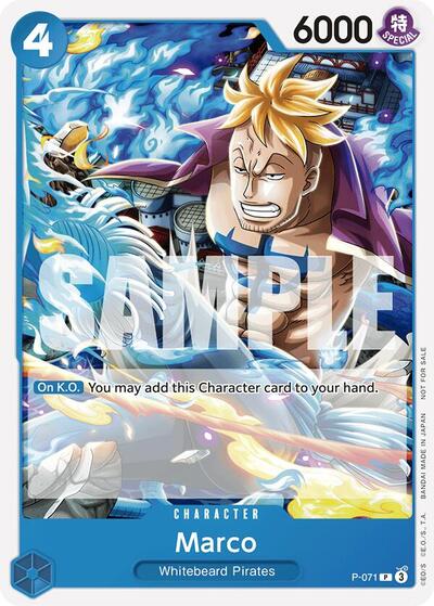 Marco (Two Legends Pre-Release) #P-071 One Piece Promotion Cards