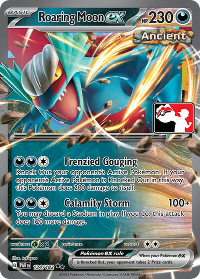 Roaring Moon ex #124 Prize Pack Series Cards