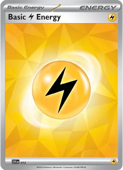 Basic Lightning Energy #12 Scarlet & Violet Energies
