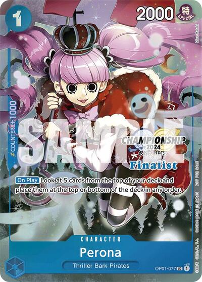 Perona (Championship 2024 Finalist Card Set) #OP01-077 One Piece Promotion Cards