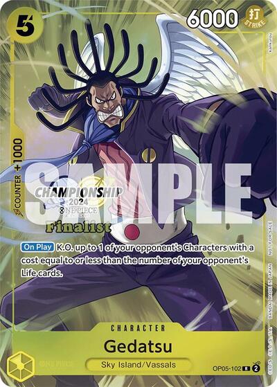 Gedatsu (Championship 2024 Finalist Card Set) #OP05-102 One Piece Promotion Cards