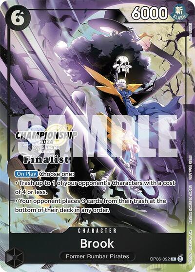 Brook (Championship 2024 Finalist Card Set) #OP06-092 One Piece Promotion Cards