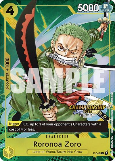 Roronoa Zoro (CS 2024 Event Pack) #P-042 One Piece Promotion Cards