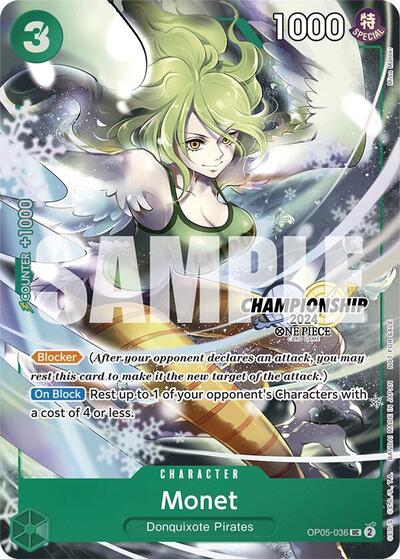 Monet (CS 2024 Event Pack Finalist) #OP05-036 One Piece Promotion Cards