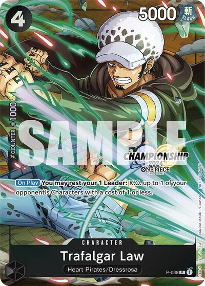 Trafalgar Law - P-038 (CS 2024 Event Pack Finalist) #P-038 One Piece Promotion Cards
