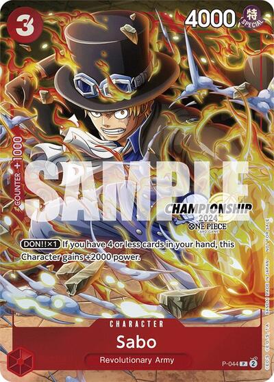 Sabo (CS 2024 Event Pack Finalist) #P-044 One Piece Promotion Cards
