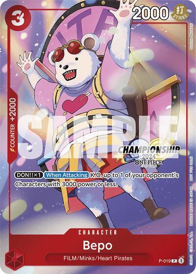 Bepo (CS 2024 Celebration Pack) #P-019 One Piece Promotion Cards