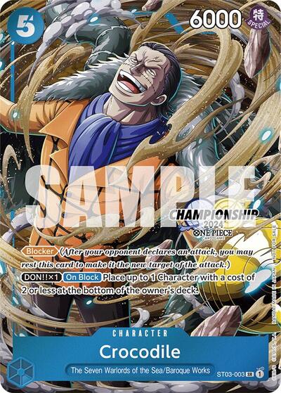 Crocodile (CS 2024 Celebration Pack) #ST03-003 One Piece Promotion Cards