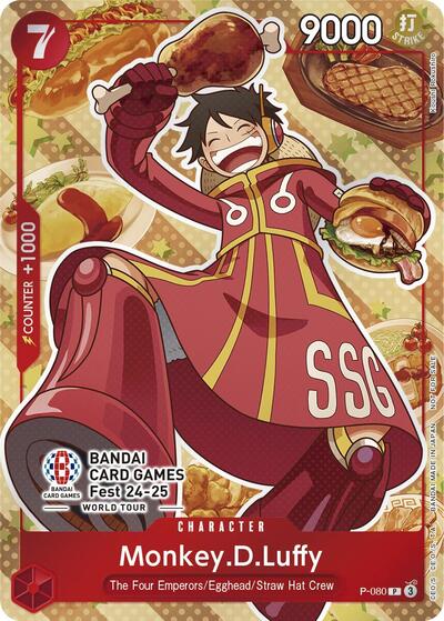 Monkey.D.Luffy (Bandai Card Games Fest 24-25) #P-080 One Piece Promotion Cards