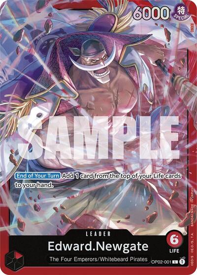 Edward.Newgate (OP02-001) #OP02-001 Starter Deck 15: RED Edward.Newgate