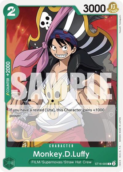 Monkey.D.Luffy (ST16-005) #ST16-005 Starter Deck 16: GREEN Uta