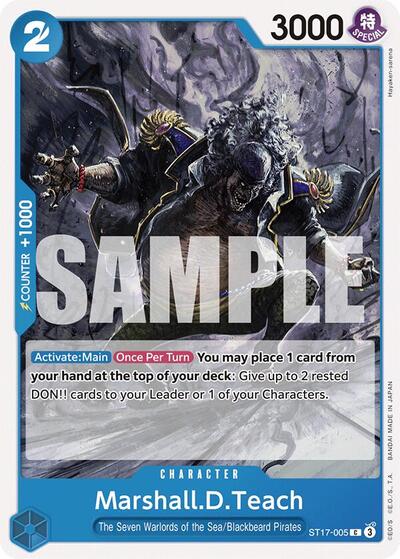 Marshall.D.Teach #ST17-005 Starter Deck 17: BLUE Donquixote Doflamingo