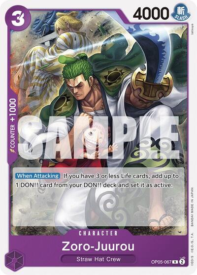 Zoro-Juurou (OP05-067) #OP05-067 Starter Deck 18: PURPLE Monkey.D.Luffy