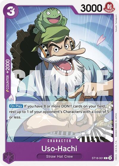 Uso-Hachi (ST18-001) #ST18-001 Starter Deck 18: PURPLE Monkey.D.Luffy