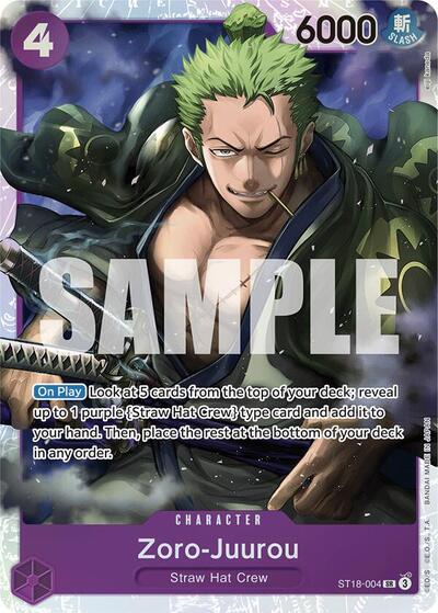 Zoro-Juurou (ST18-004) #ST18-004 Starter Deck 18: PURPLE Monkey.D.Luffy