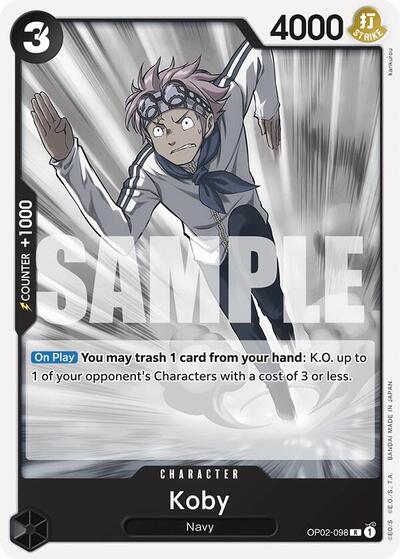 Koby #OP02-098 Starter Deck 19: BLACK Smoker