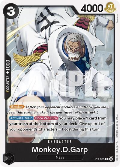 Monkey.D.Garp #ST19-005 Starter Deck 19: BLACK Smoker