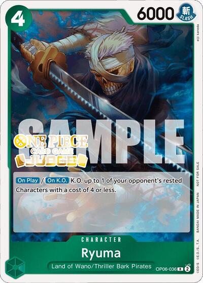 Ryuma (Judge Pack Vol. 4) #OP06-036 One Piece Promotion Cards