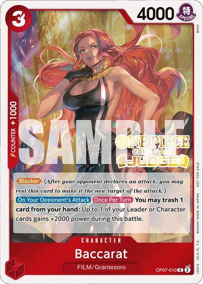 Baccarat (Judge Pack Vol. 4) #OP07-010 One Piece Promotion Cards