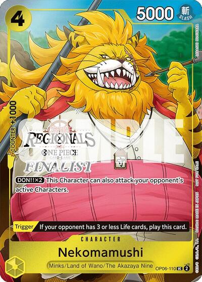 Nekomamushi (Offline Regional 2024 Vol. 3) [Finalist] #OP06-110 One Piece Promotion Cards