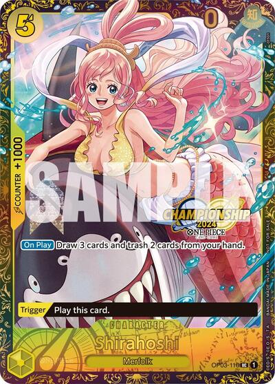 Shirahoshi (October Championship 2024 Online Regional) #OP03-116 One Piece Promotion Cards