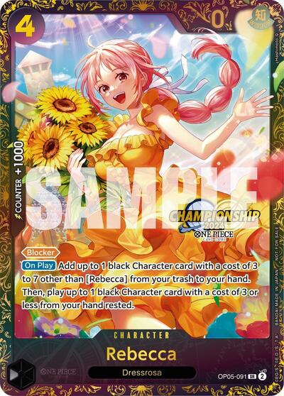 Rebecca (October Championship 2024 Online Regional) One Piece Promotion Cards