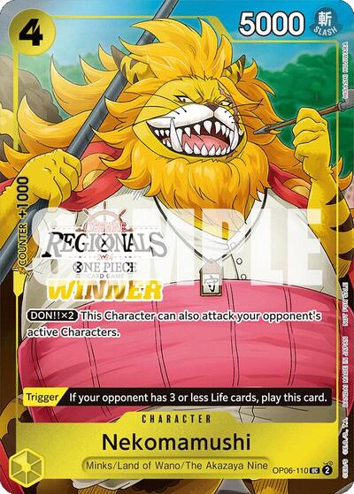 Nekomamushi (Offline Regional 2024 Vol. 3) [Winner] #OP06-110 One Piece Promotion Cards