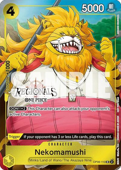 Nekomamushi (Offline Regional 2024 Vol. 3) #OP06-110 One Piece Promotion Cards