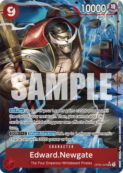 Edward.Newgate (OP02-004) (Alternate Art) #OP02-004 Premium Booster -The Best-