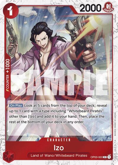 Izo (OP03-003) (Jolly Roger Foil) #OP03-003 Premium Booster -The Best-