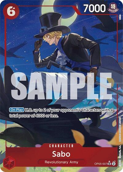 Sabo (OP05-007) (Alternate Art) #OP05-007 Premium Booster -The Best-