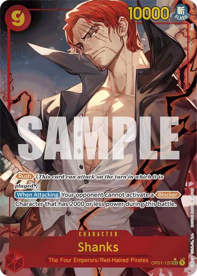Shanks (OP01-120) (Alternate Art) #OP01-120 Premium Booster -The Best-