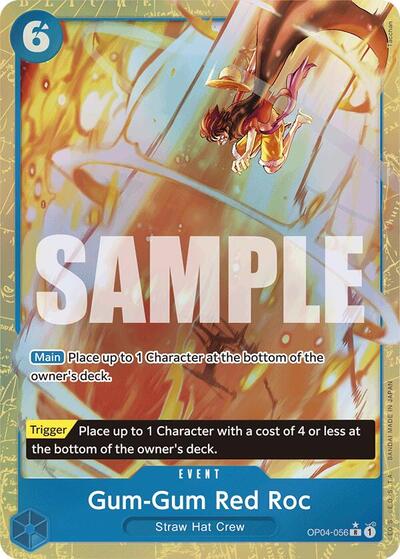 Gum-Gum Red Roc (Alternate Art) #OP04-056 Premium Booster -The Best-