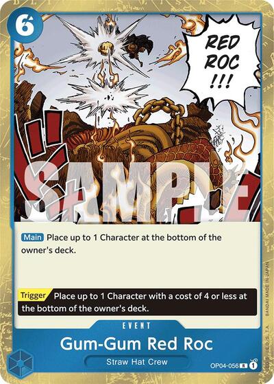 Gum-Gum Red Roc (Jolly Roger Foil) #OP04-056 Premium Booster -The Best-