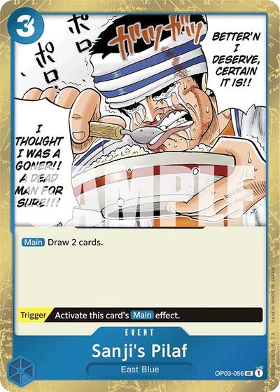 Sanji's Pilaf (Jolly Roger Foil) #OP03-056 Premium Booster -The Best-