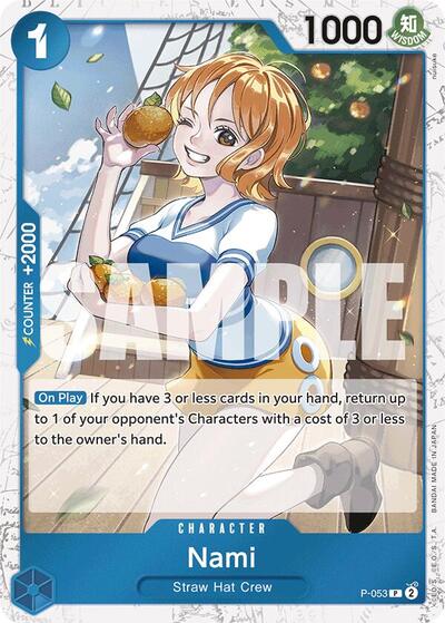 Nami (P-053) (Jolly Roger Foil) #P-053 Premium Booster -The Best-