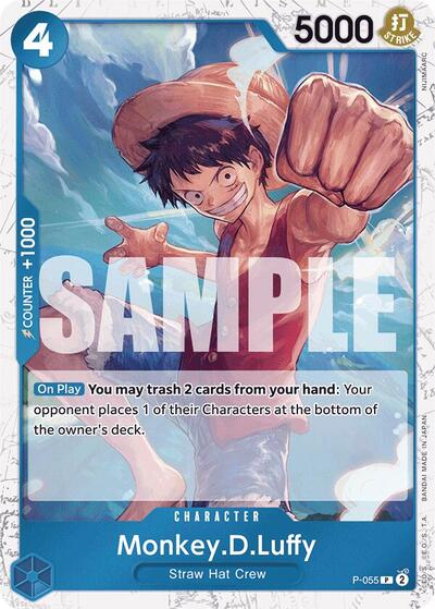 Monkey.D.Luffy (P-055) (Jolly Roger Foil) #P-055 Premium Booster -The Best-