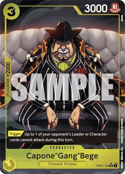 Capone"Gang"Bege (OP04-100) (Alternate Art) #OP04-100 Premium Booster -The Best-
