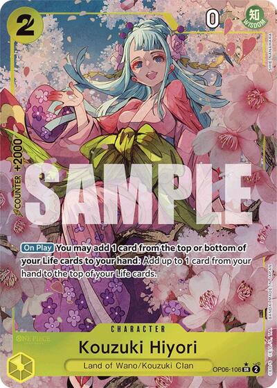 Kouzuki Hiyori (Alternate Art) #OP06-106 Premium Booster -The Best-