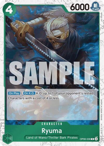 Ryuma (Jolly Roger Foil) #OP06-036 Premium Booster -The Best-