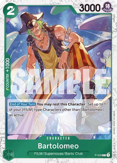 Bartolomeo (P-029) (Jolly Roger Foil) #P-029 Premium Booster -The Best-