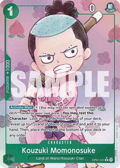 Kouzuki Momonosuke (Alternate Art) #OP01-041 Premium Booster -The Best-